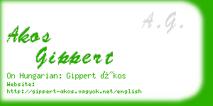 akos gippert business card